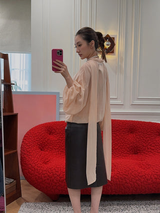 BLUMARINE BLUSA M/L C/FIOCCO