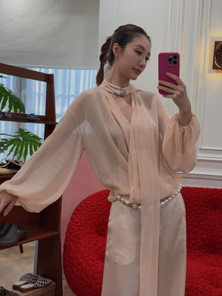 BLUMARINE BLUSA M/L C/FIOCCO