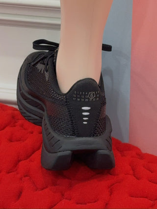 MM6 Maison Margiela X SALOMON SNEAKERS / BLACK PEWTER AND SILVER