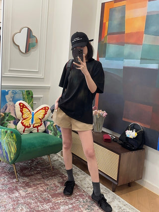MM6 Maison Margiela SINGLE-STITCH-LOGO T-SHIRT