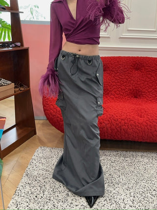 COPERNI TAILORED CARGO MAXI SKIRT