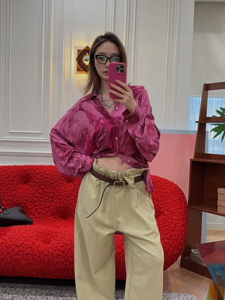 MAGLIANO HUGE PEONIA TWISTED SHIRT