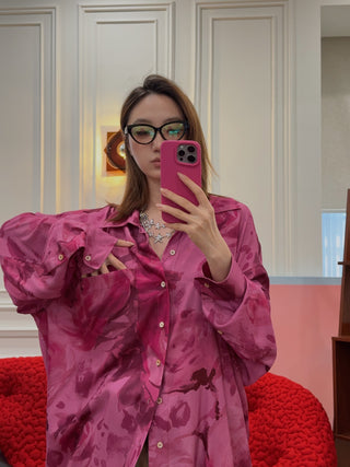 MAGLIANO HUGE PEONIA TWISTED SHIRT