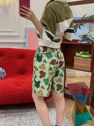 INBETWEENERS POPELINE SHORTS UNISEX MILITARY GREEN