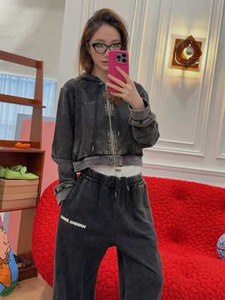NATASHA ZINKO NZ CROPPED HOODIE