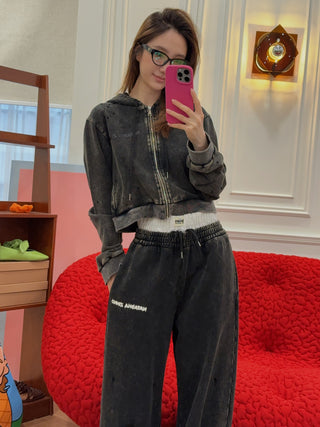 NATASHA ZINKO NZ CROPPED HOODIE