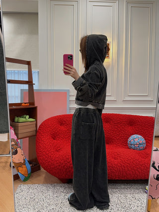 NATASHA ZINKO NZ CROPPED HOODIE
