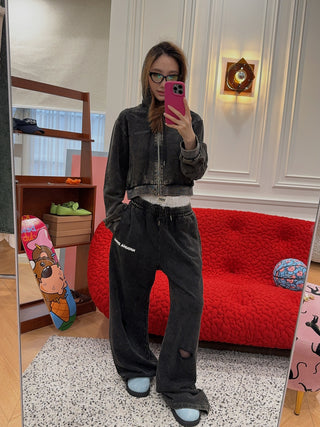 NATASHA ZINKO NZ CROPPED HOODIE