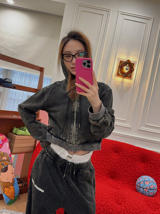 NATASHA ZINKO NZ CROPPED HOODIE