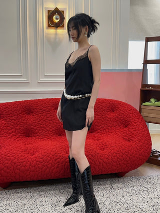 BLUMARINE WOOL GAUZE DRESS