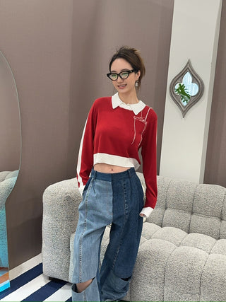 ROKH Color Contrasted Pullover