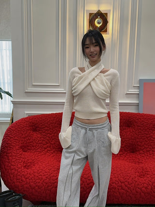 ROKH Cross knitted sweater