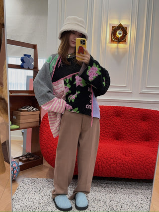 NATASHA ZINKO UPCYCLED LONG SLEEVE SWEATER