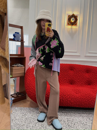 NATASHA ZINKO UPCYCLED LONG SLEEVE SWEATER
