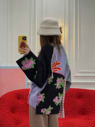 NATASHA ZINKO UPCYCLED LONG SLEEVE SWEATER