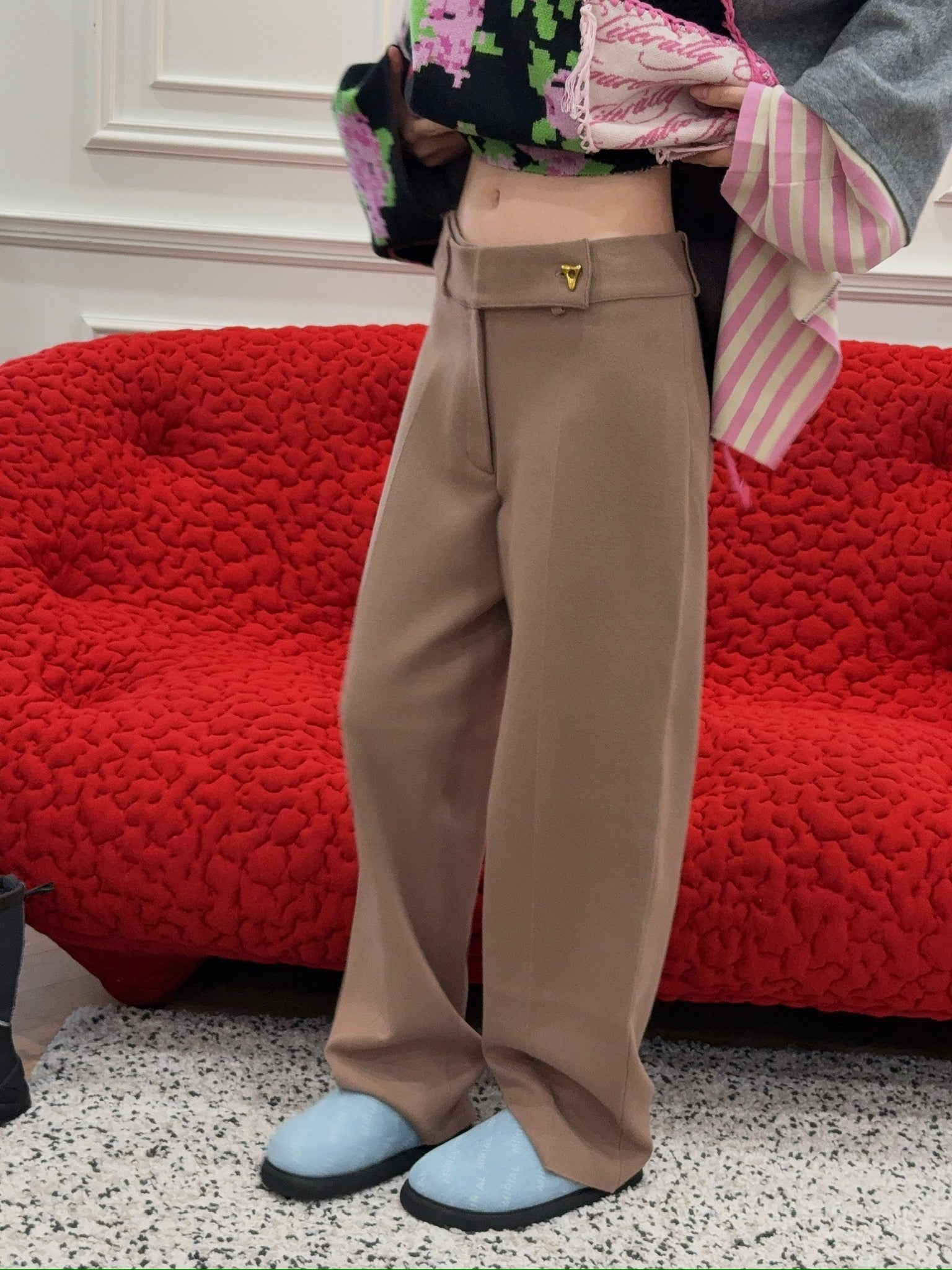パンツ Aeron Madeleine - Knitted Suiting Pants Aeron Viscose-knit MADELINE Tailored Pants women - Glamood