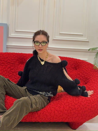 BLUMARINE - VELVET PANTS / DARK OLIVE