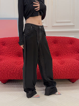 BLUMARINE - Satin Pants in Black