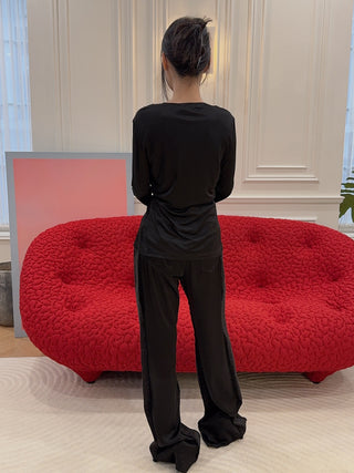BLUMARINE - Satin Pants in Black