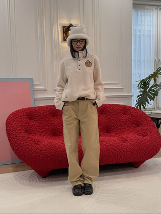 SPORTY & RICH - SRHWC Painters Trousers in Tan