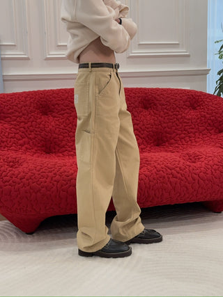 SPORTY & RICH - SRHWC Painters Trousers in Tan