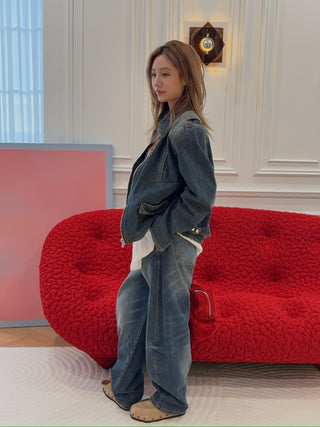 MAGDA BUTRYM - Denim Jacket in Vintage Blue