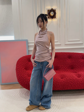 L’AFSHAR -  IDA PINK CROC (MEDIUM)