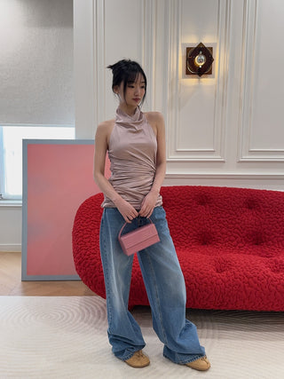 L’AFSHAR -  IDA PINK CROC (MEDIUM)