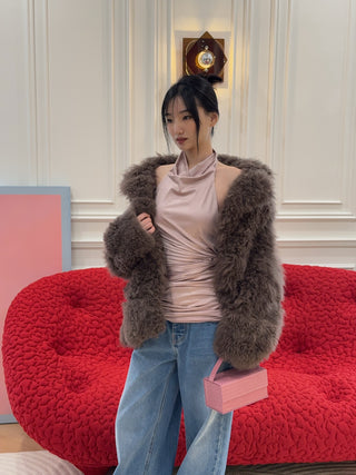 L’AFSHAR -  IDA PINK CROC (MEDIUM)