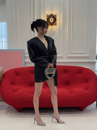 DANIELE CARLOTTA - Oversized Jacket in Black