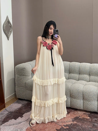 FOR LOVE & LEMONS - Rosalie Maxi Dress in Cream