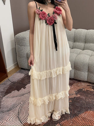 FOR LOVE & LEMONS - Rosalie Maxi Dress in Cream