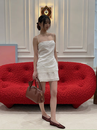 MAGDA BUTRYM - Embroidered Lace Top in White