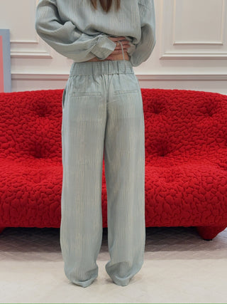 AERON - Drawstring Pants in Blue|Green