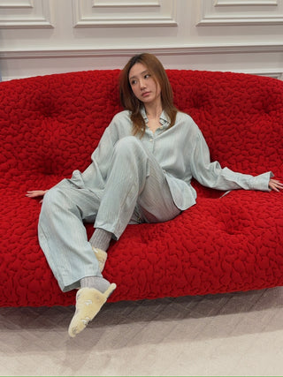 AERON - Drawstring Pants in Blue|Green