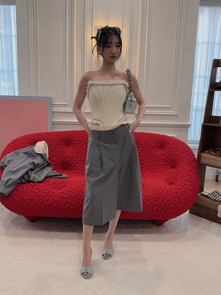 GIUSEPPE - BUSTIER IN MILK WHITE