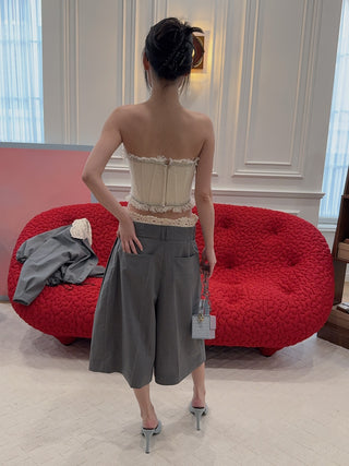 GIUSEPPE - BUSTIER IN MILK WHITE