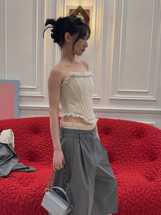 GIUSEPPE - BUSTIER IN MILK WHITE