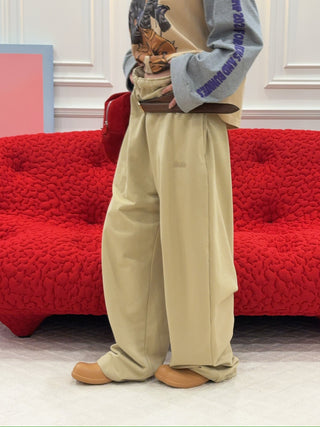 MAGLIANO - TRACKPANTS WITH BELT IN SAND