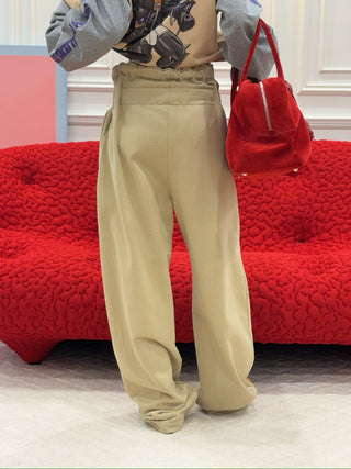 MAGLIANO - TRACKPANTS WITH BELT IN SAND