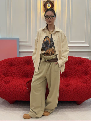 AERON - OVERSIZED SHIRT IN CREME