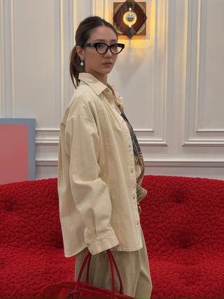 AERON - OVERSIZED SHIRT IN CREME