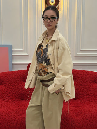 AERON - OVERSIZED SHIRT IN CREME