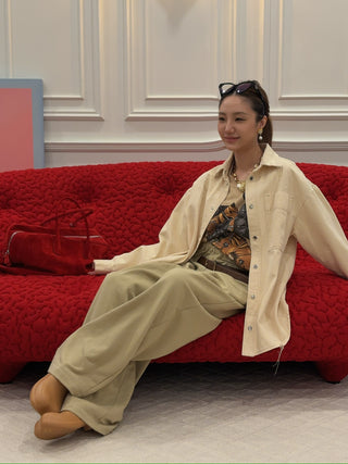 AERON - OVERSIZED SHIRT IN CREME