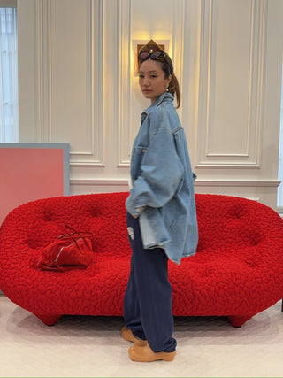 HED MAYNER - DESTROYED DENIM SHIRT