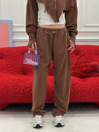 L’AFSHAR - LUCITE PURPLE PAGODA / GOLD PLATED HARDWARE