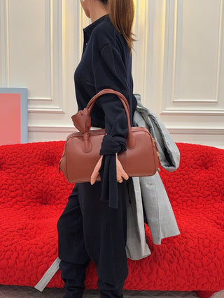 COPERNI - Knotted Sleeved Polo Top in Navy