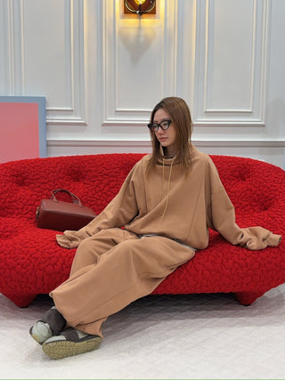 HED MAYNER HI NECK CROPPED SWEATSHIRT