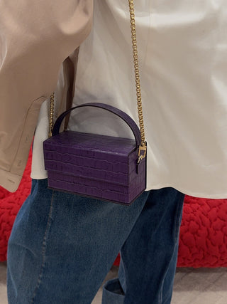 L’AFSHAR - PURPLE IDA (SMALL) / LONG GOLD LINK