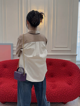 L’AFSHAR - PURPLE IDA (SMALL) / LONG GOLD LINK